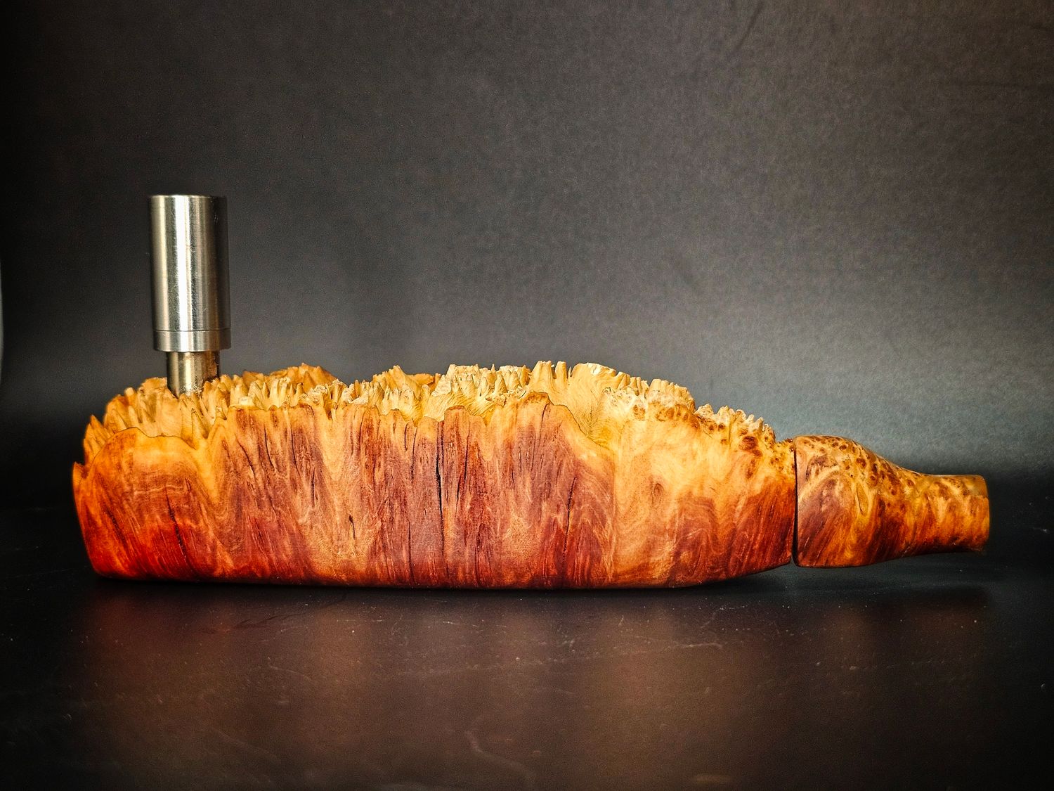 Mallee burl cap pipe
