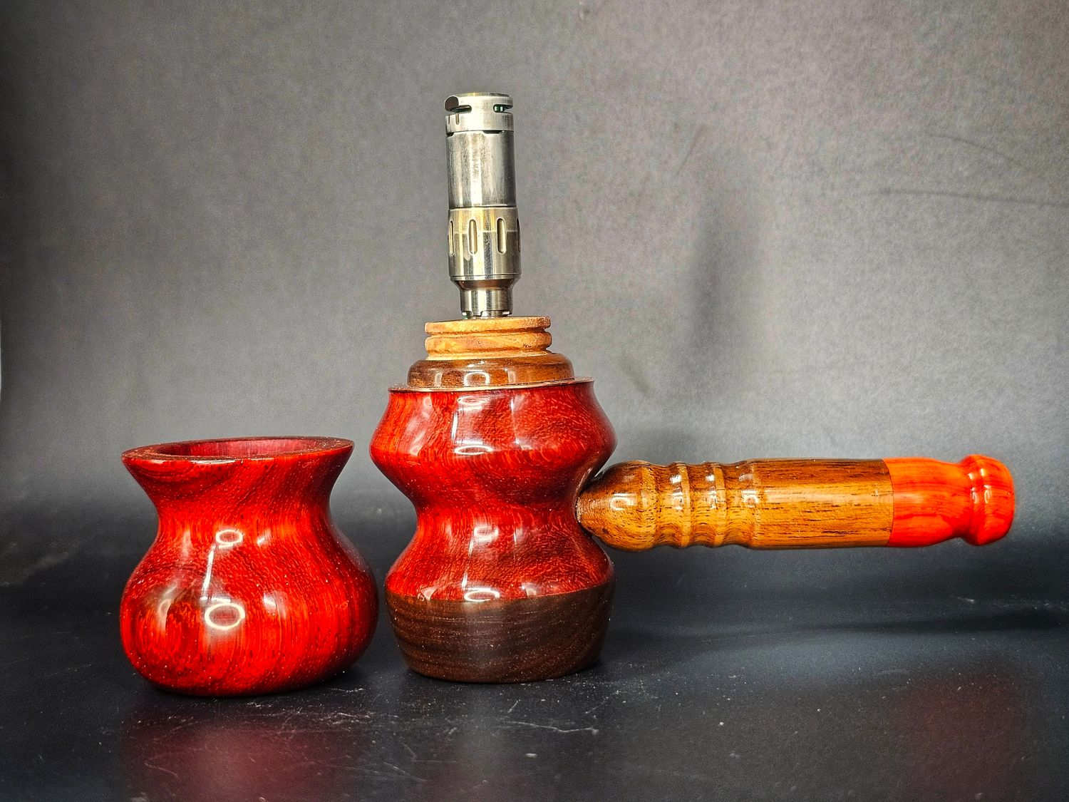 Padauk/walnut bowl set