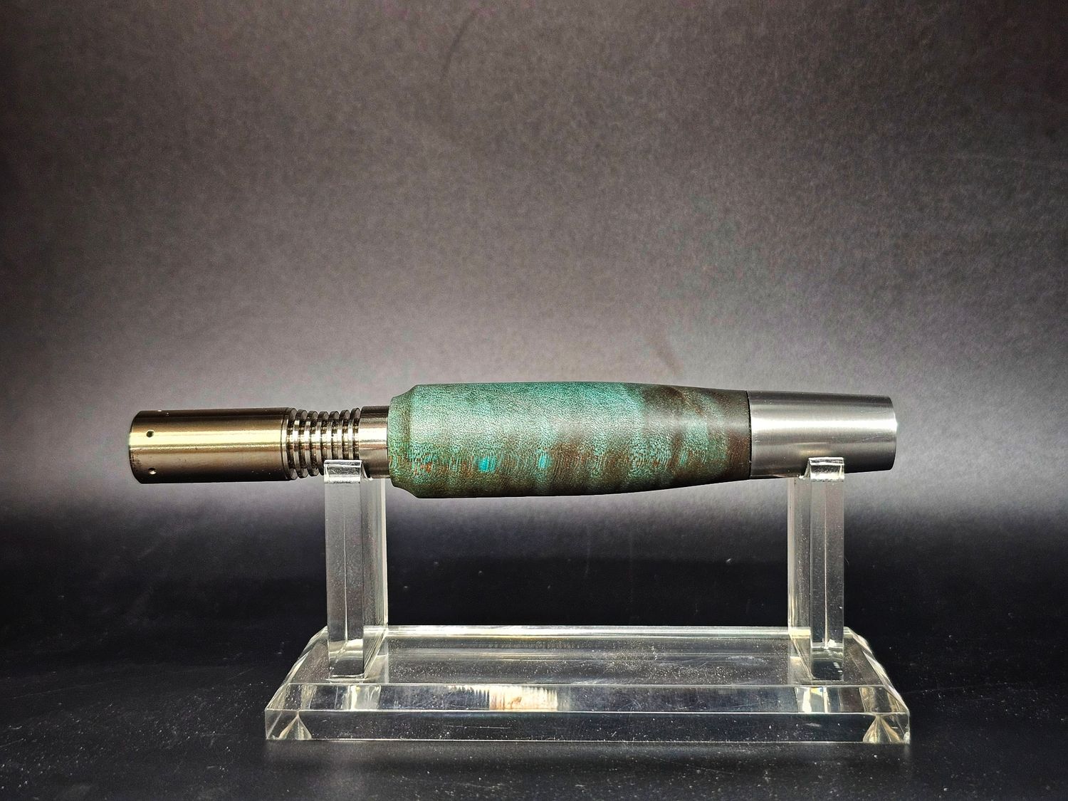 Green dyed maple Burl w/ 6061 mp