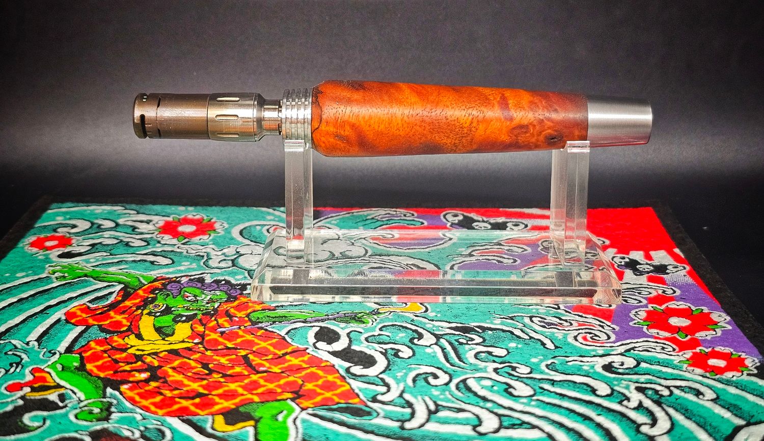Orange burl with heatsink