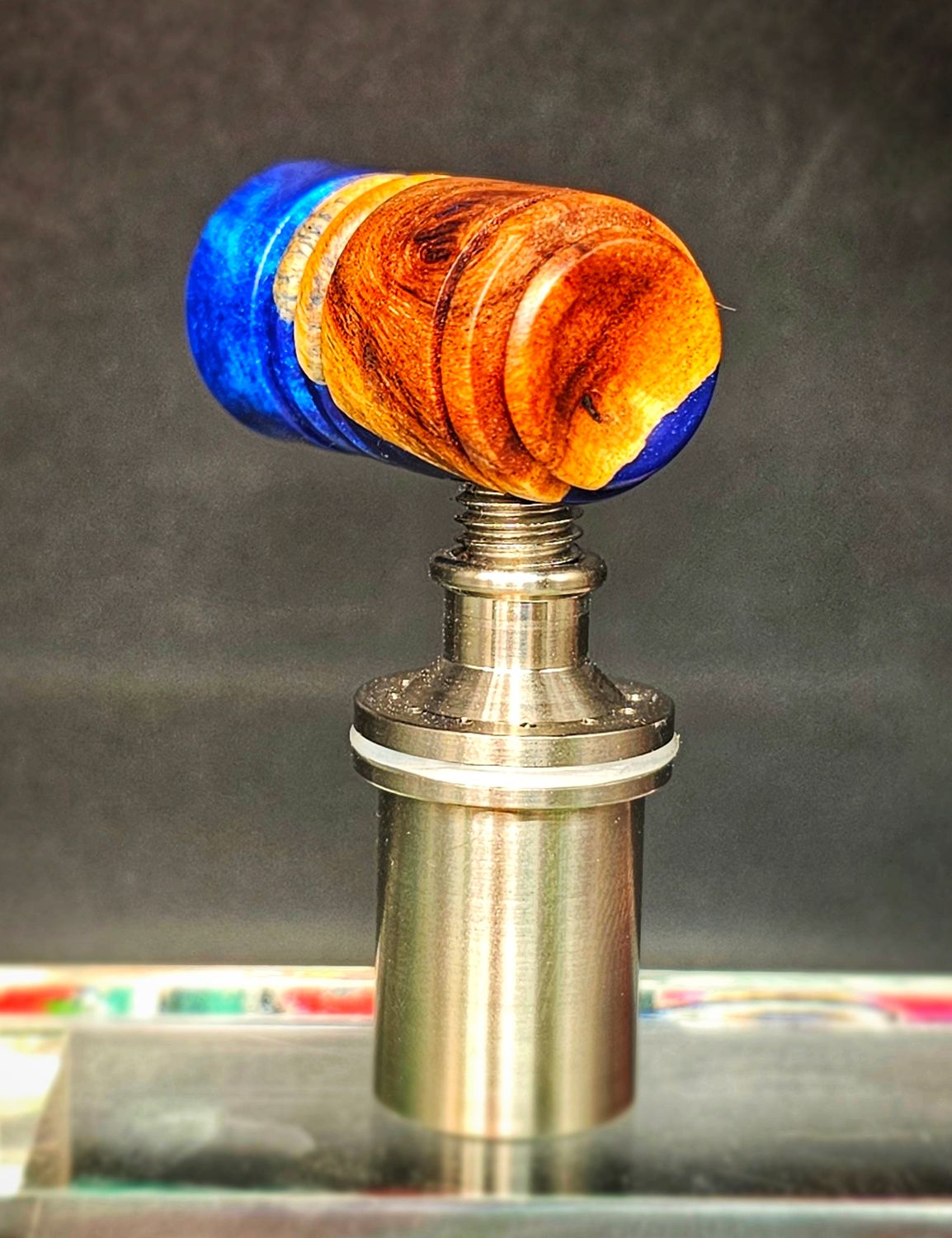 Hybrid red mallee Burl handle