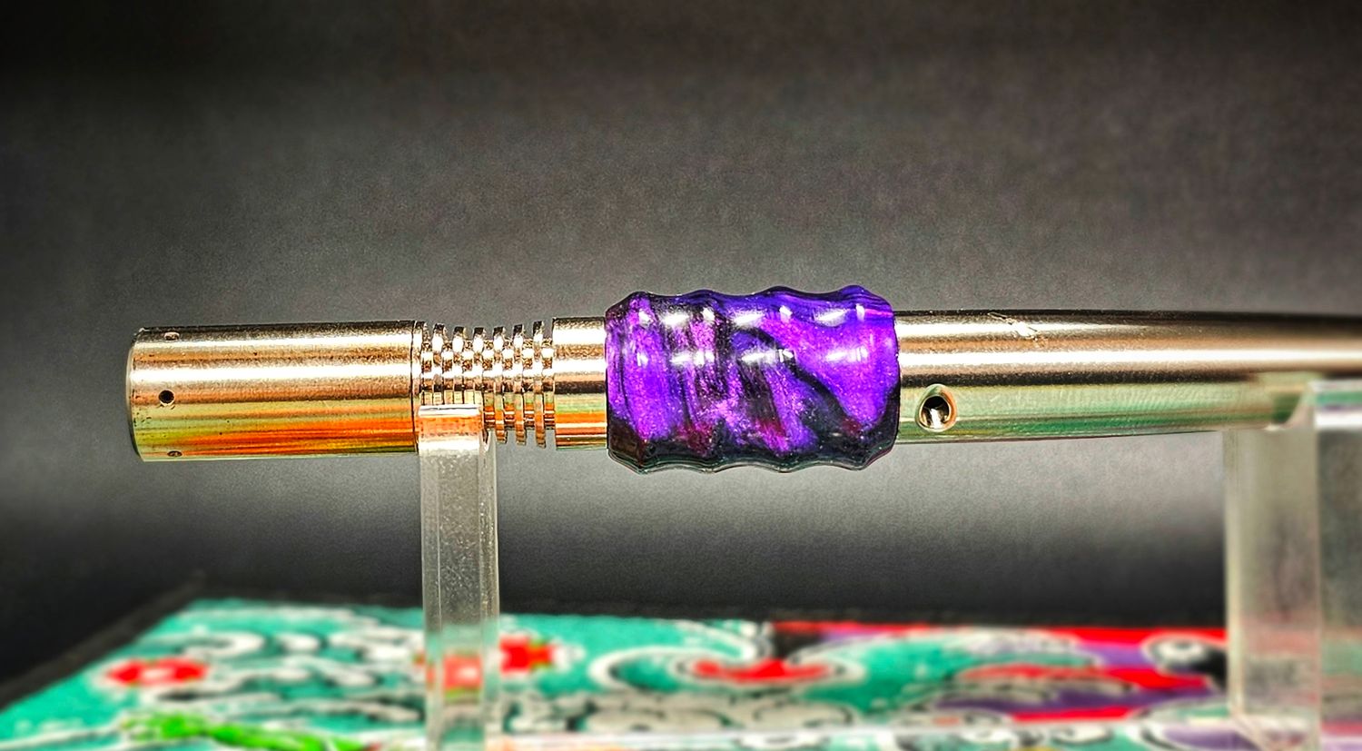 Purple/black resin 1