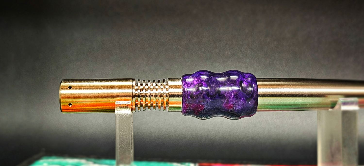 Purple/black resin 2
