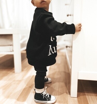 Tiny Human Sweater, Color: Black, Size: 3-6M