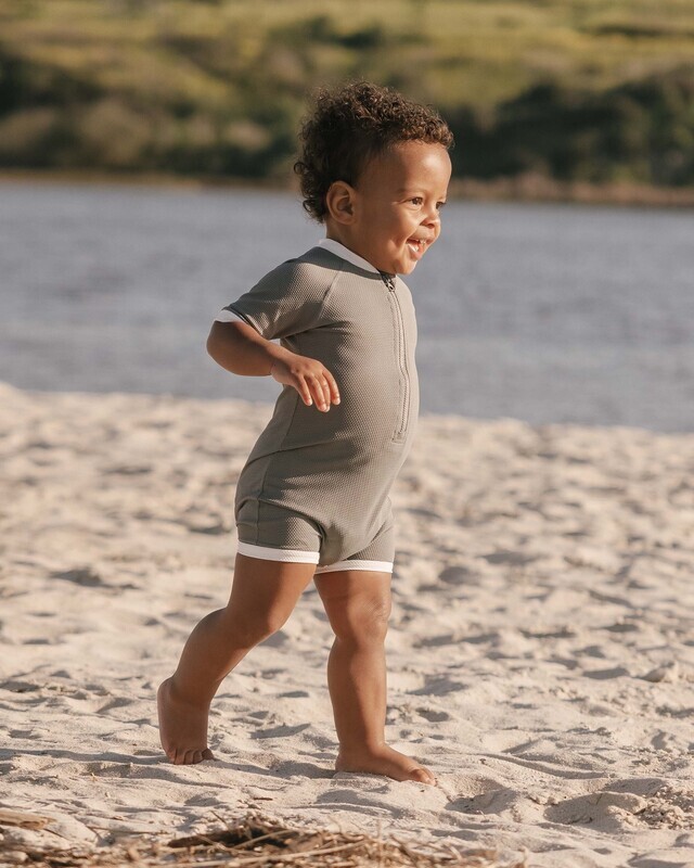 Boys Zip Rashguard