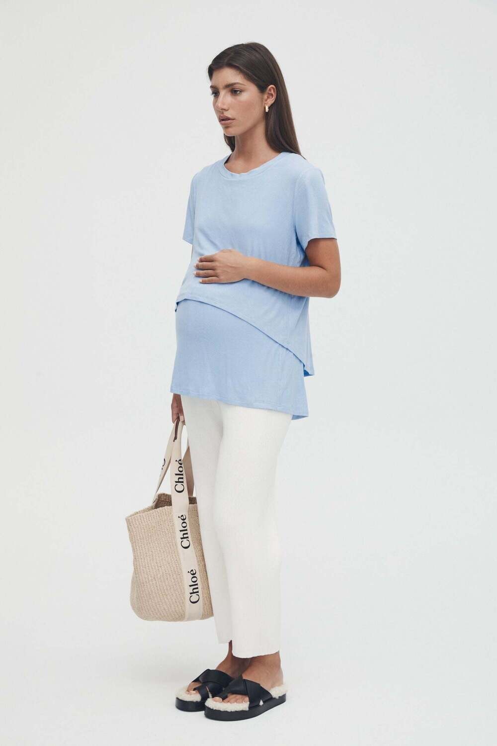 Avenue Nursing Tee, Size: 4, Color: Cornflower