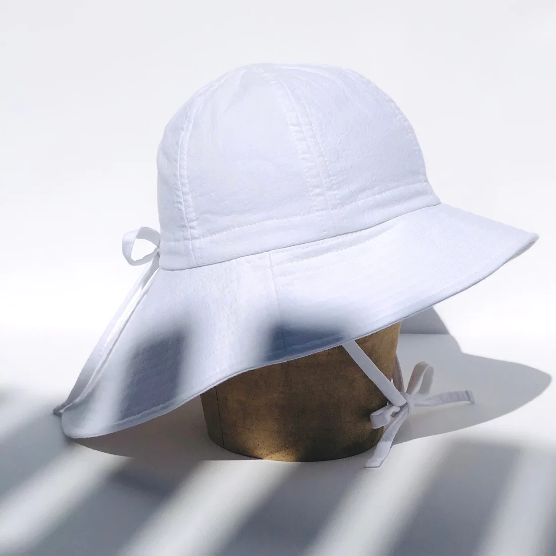 Floppy Hat, Color: White, Size: S (6-12M)