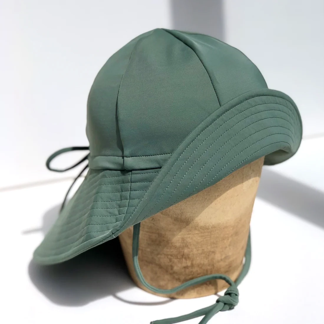 Floppy Hat Swim - Ivy, Cocoa, Pale Pink, Marsala &amp; Mauve, Size: S (6-12M), Color: Ivy