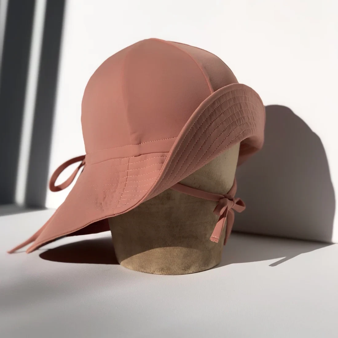 Floppy Hat Swim - Ivy, Cocoa, Pale Pink, Marsala &amp; Mauve, Size: M (1-3Y), Color: Cocoa