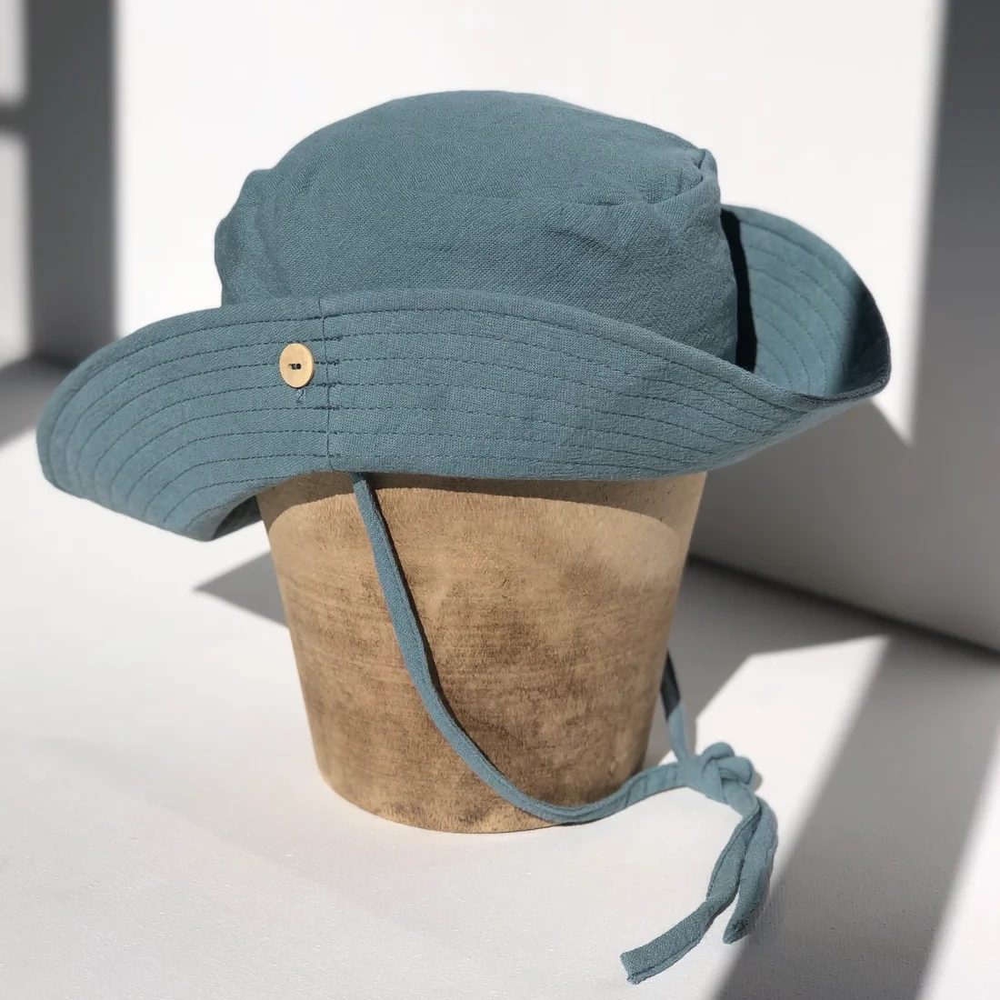 Sailor Hat - Blue, Sand, Mocha &amp; Sage, Size: S, Color: Blue