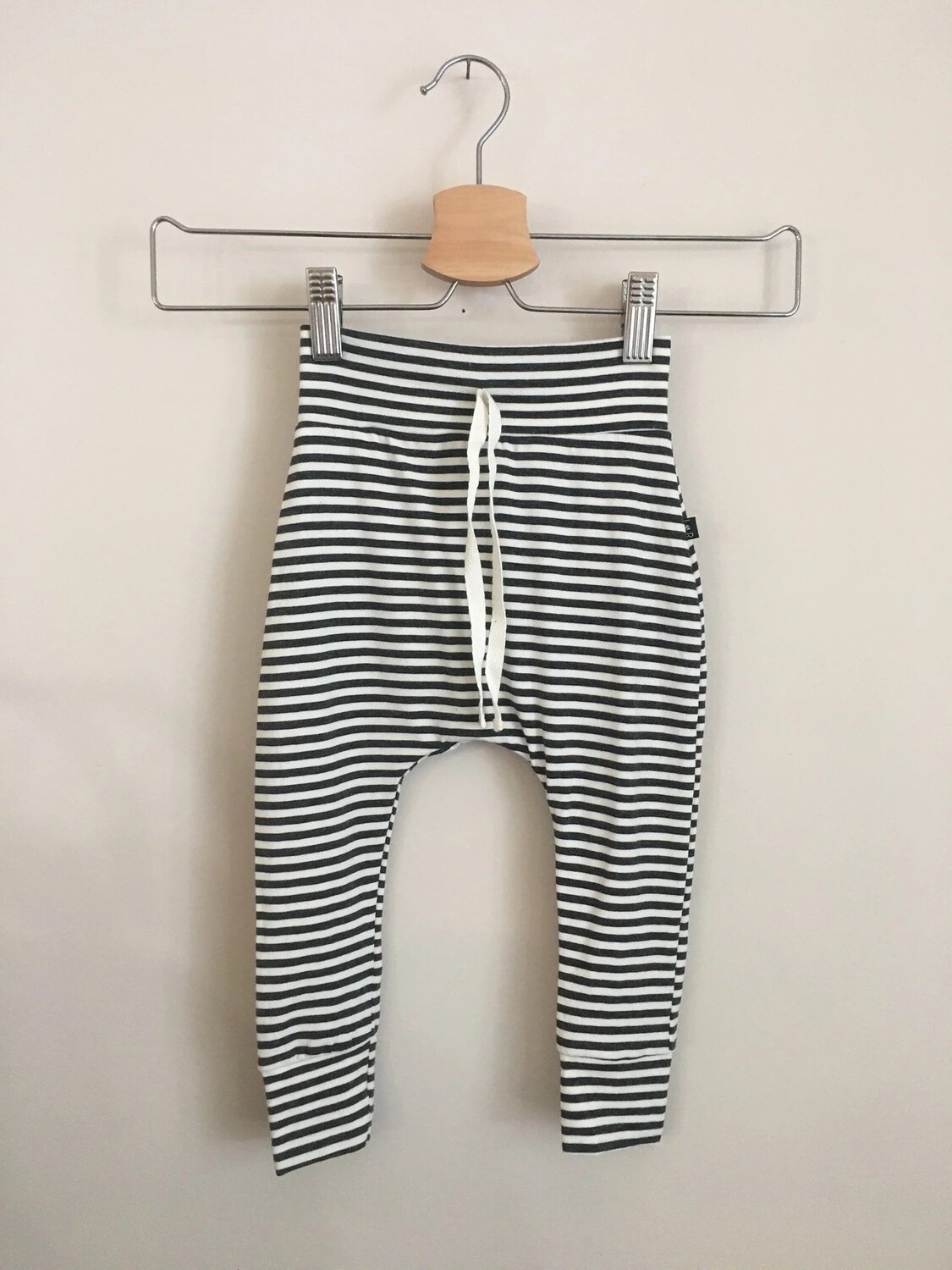 Harem Pants - B&amp;W Stripe, Color: Stripe, Size: 0-3M
