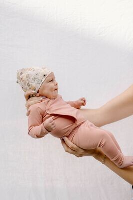 Infant Knot Hat - Fall Floral