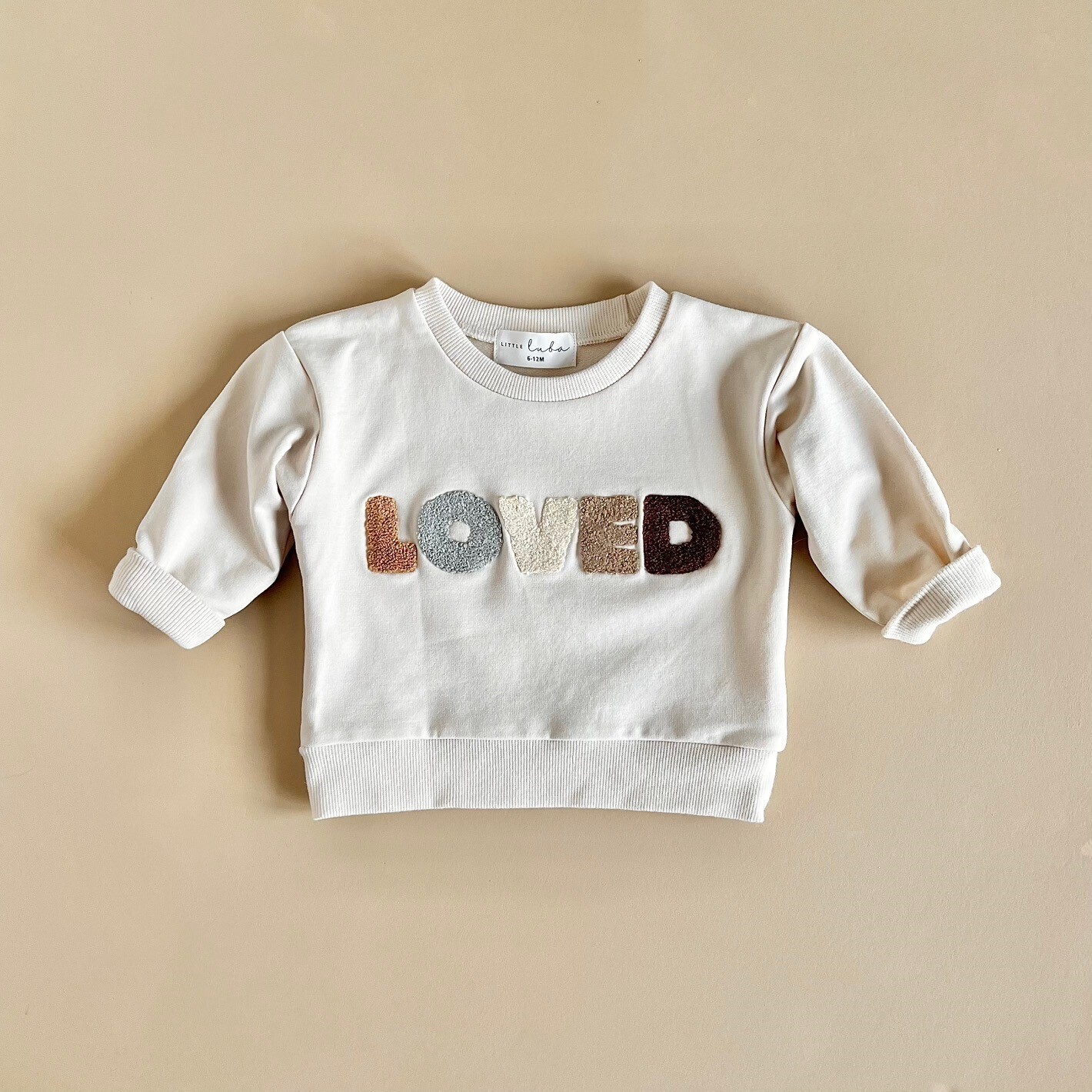 Sweatshirt - Fuzzy Love Letters, Color: Fuzzy Love, Size: 3-6M
