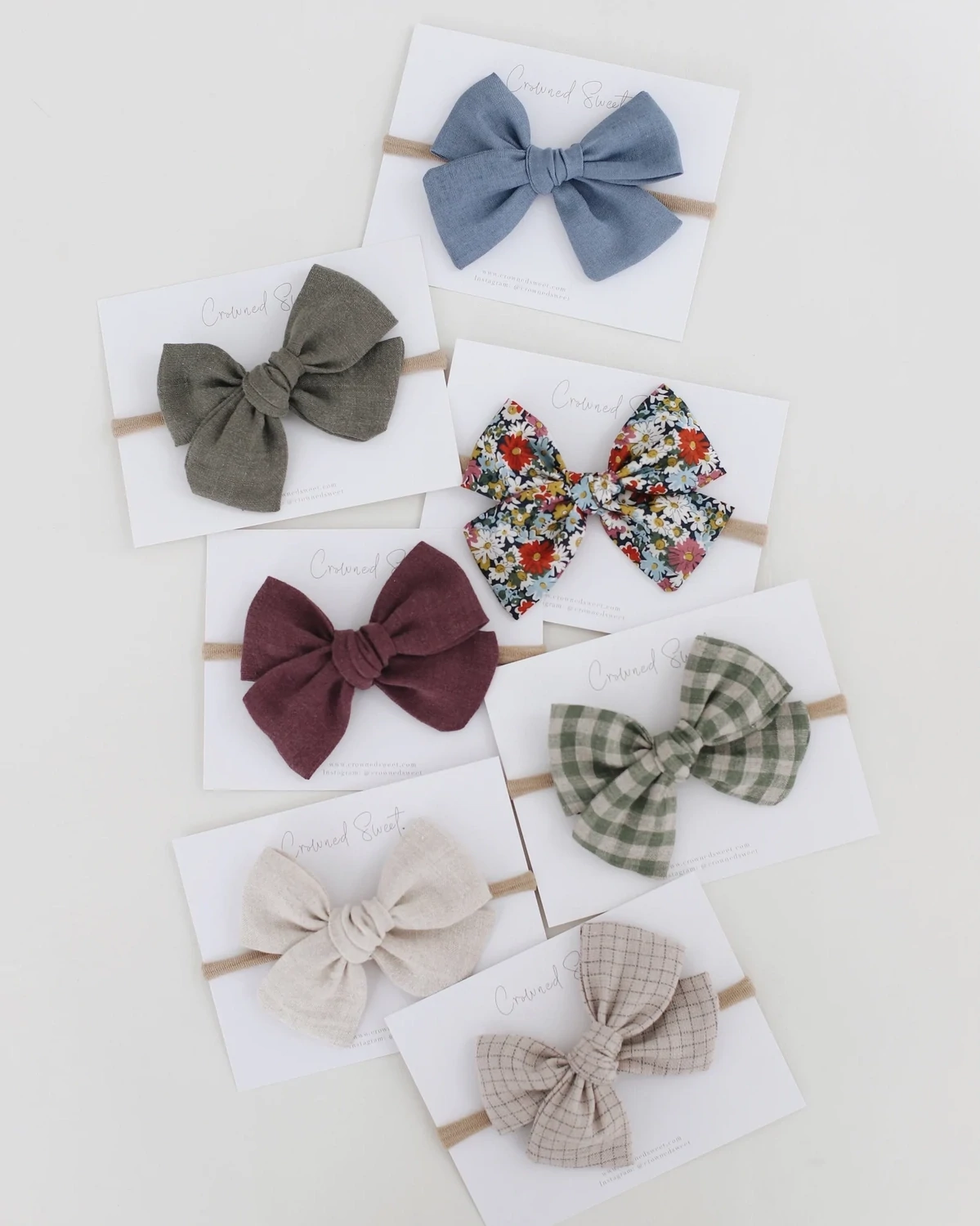 Large Pinwheel Bow, Color: Oatmeal, Size: Headband