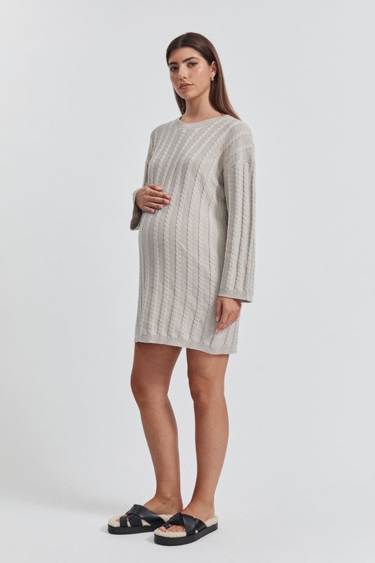 Cable Knit Sweater Dress