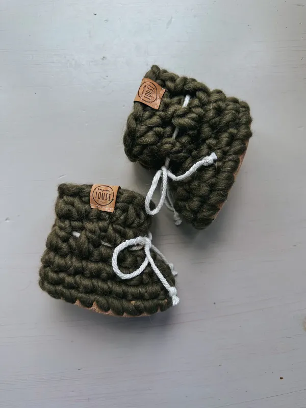 Booties - Cactus, Orchid &amp; Coconut (NB &amp; 0-6M)