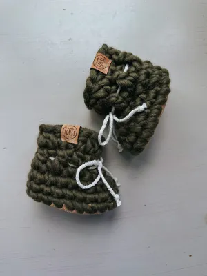 Booties - Cactus, Orchid &amp; Coconut (NB &amp; 0-6M)