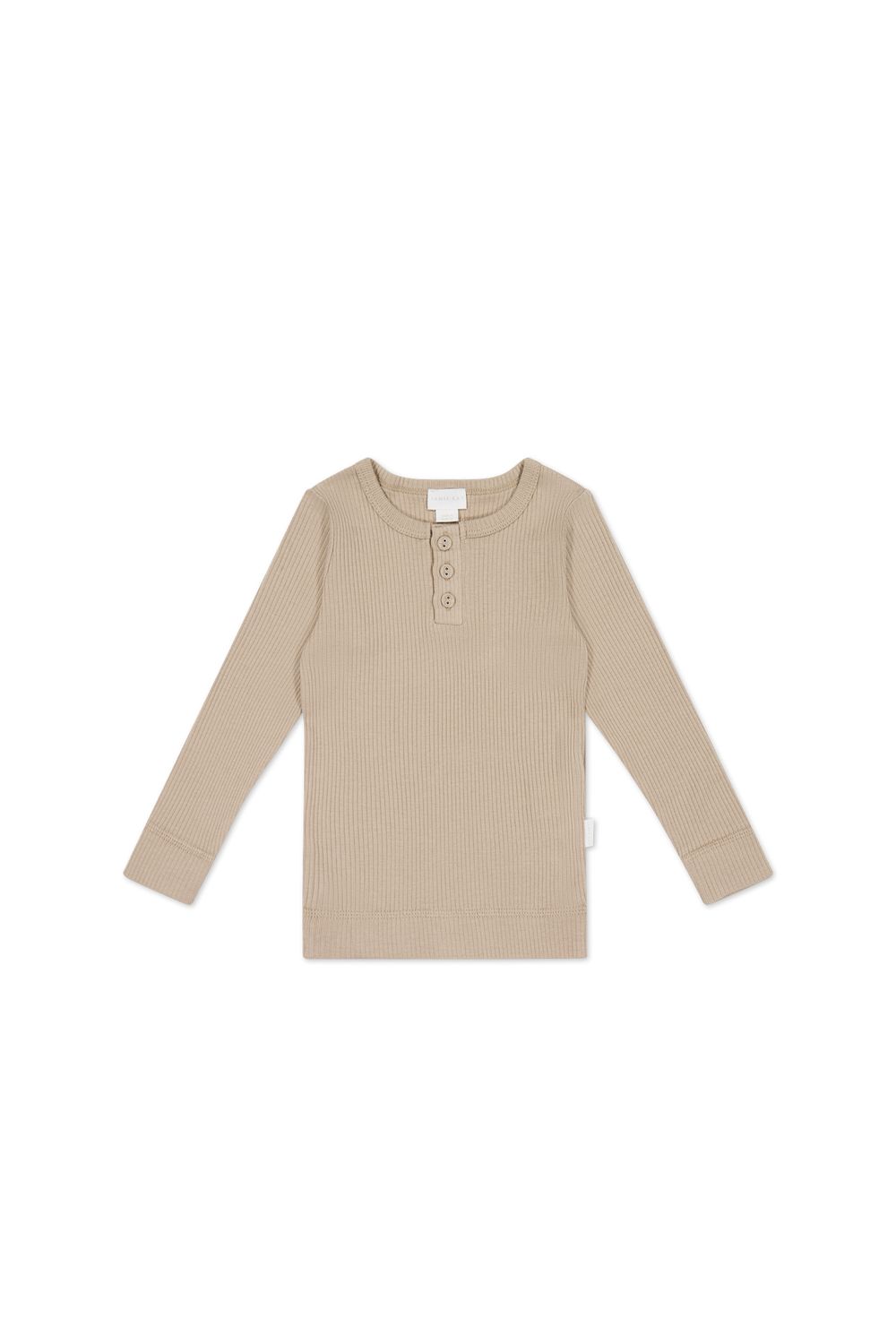 Organic Cotton Rib Henley