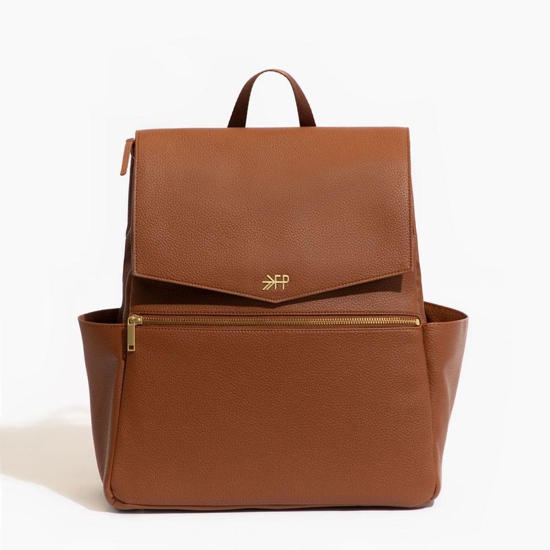 Classic Diaper Bag II: Cognac, Ebony &amp; Sage
