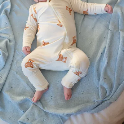 Pointelle Cotton Baby Blanket