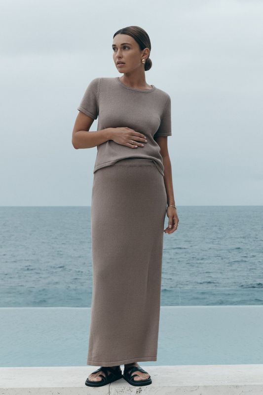 Linen Knit Skirt
