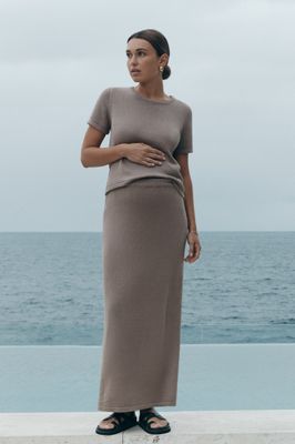Linen Knit Skirt