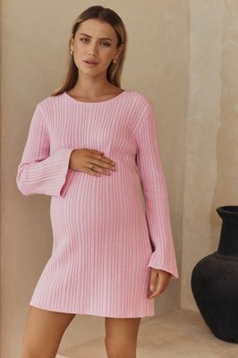 Textured Bell Sleeve Dress
