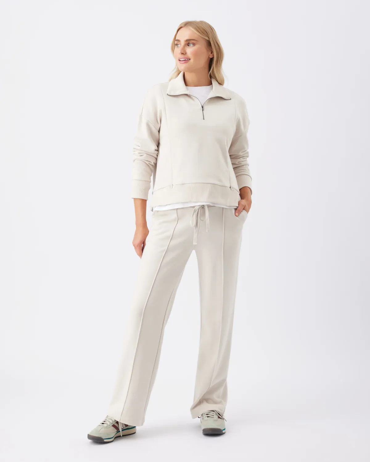 Terry Wide Leg Jogger