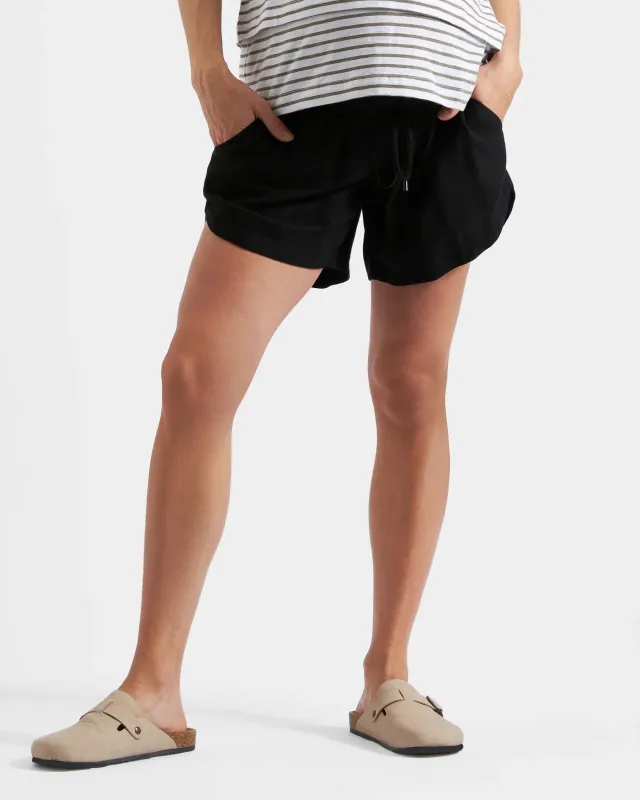Byron Shirred Linen Short