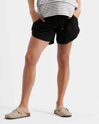 Byron Shirred Linen Short