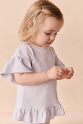 Pima Cotton Courtney Ruffle Top