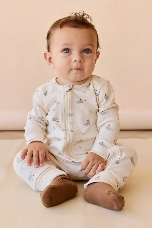 Organic Cotton Reese Zip Onepiece