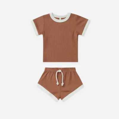 Ribbed Shortie Set