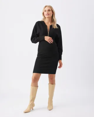Zip Knit Nursing Dress