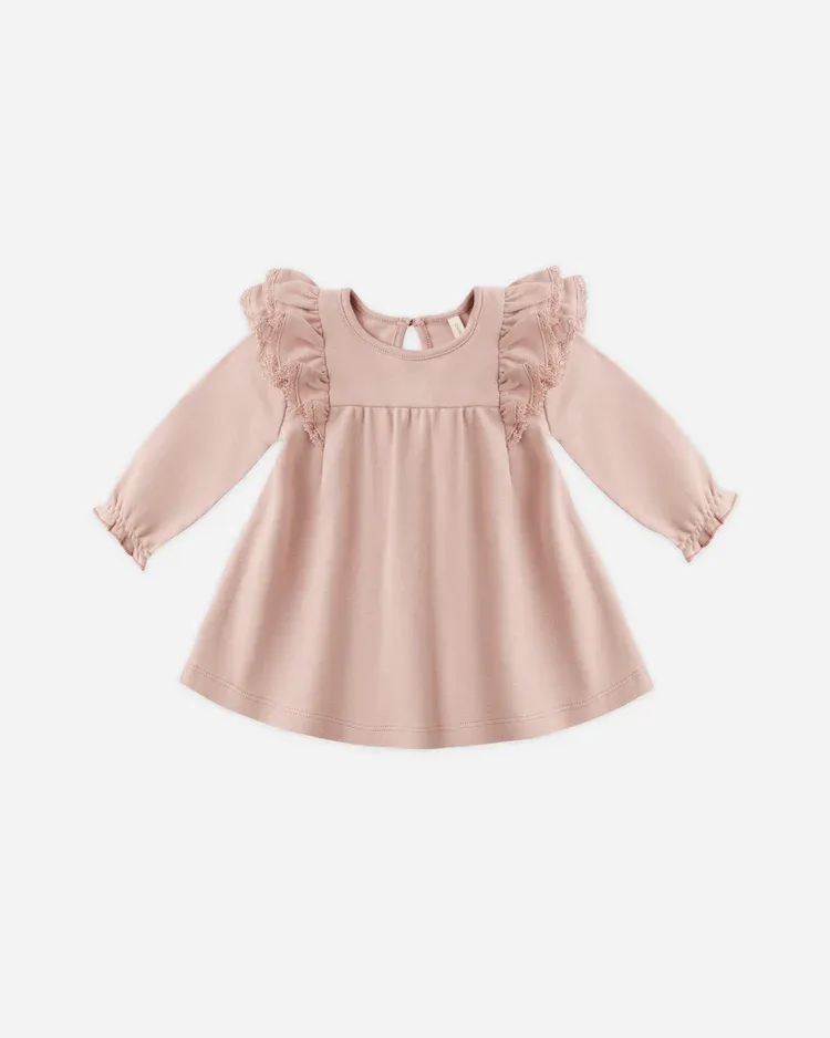 Long Sleeve Flutter Dress