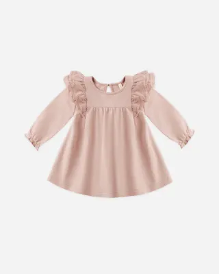 Long Sleeve Flutter Dress