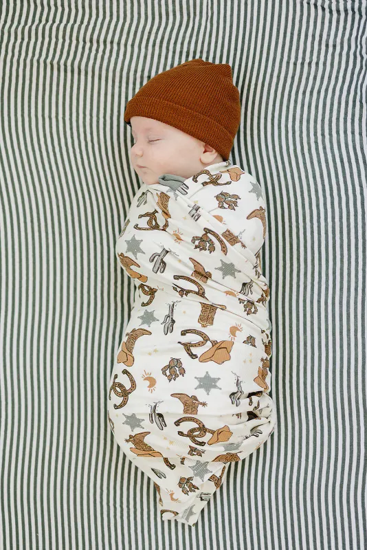 Ribbed Bamboo Stretch Swaddle