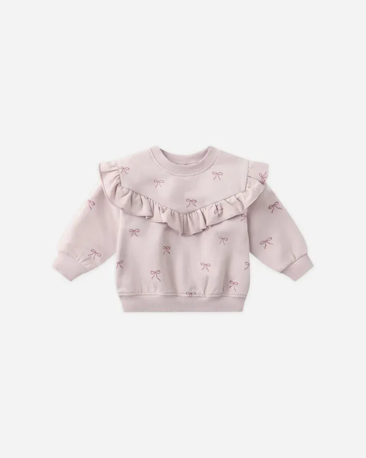 Ruffle Fleece Sweatshirt