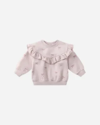Ruffle Fleece Sweatshirt