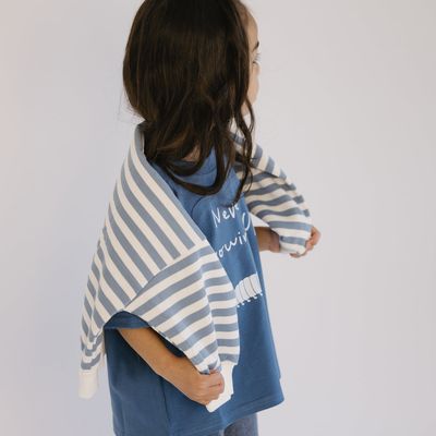 F/W Striped Fleece Crewneck