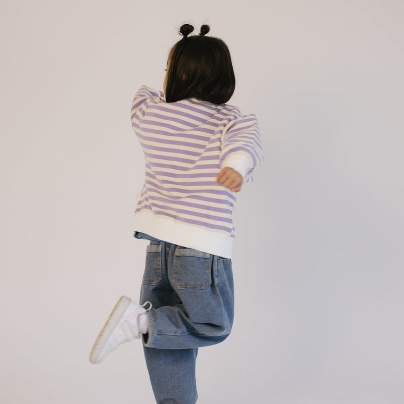 F/W Striped Fleece Crewneck