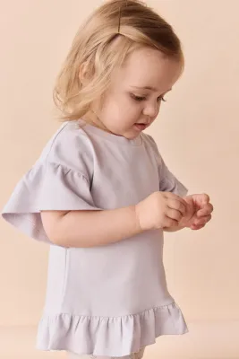 Pima Cotton Courtney Ruffle Top