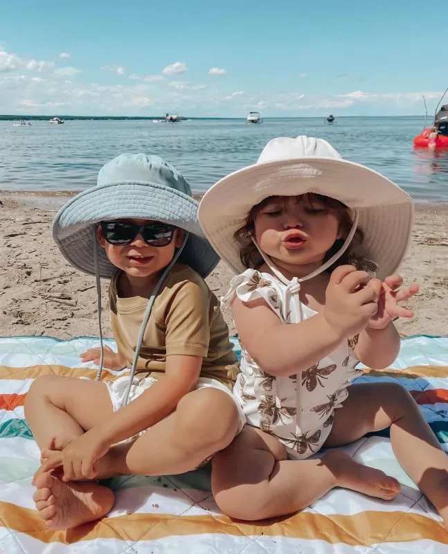 Sailor Swim Hat - Cream, Mushroom, Heaven, Mood &amp; Khaki