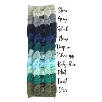 Cable Knit Headbands - Robins Egg