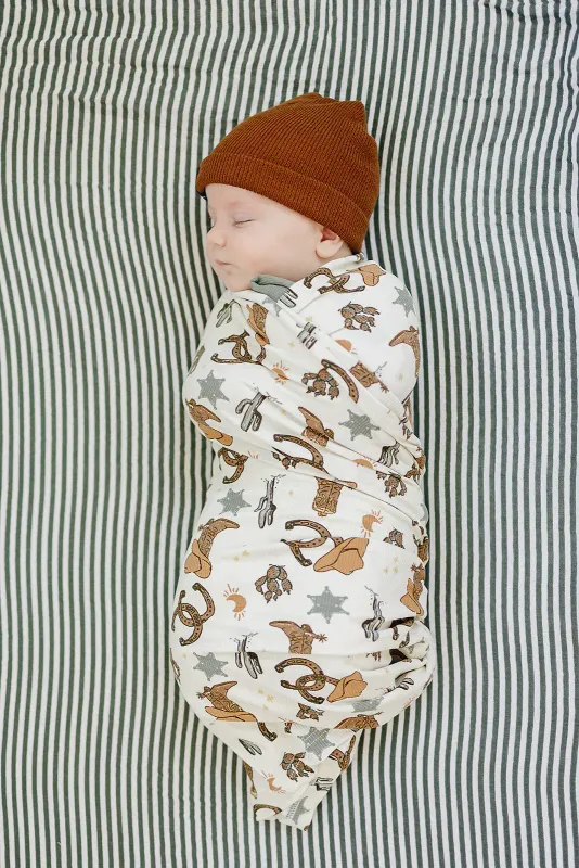 Ribbed Bamboo Stretch Swaddle