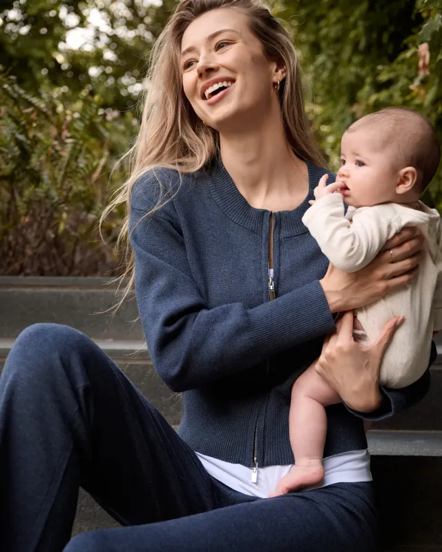 Delta Zip Through Knit