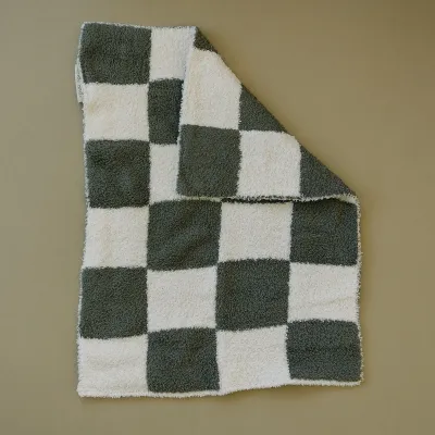Checkered Plush Blanket - Lovey