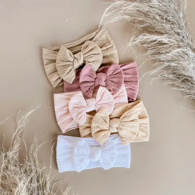 Cable Knit Headbands - Baby Pink