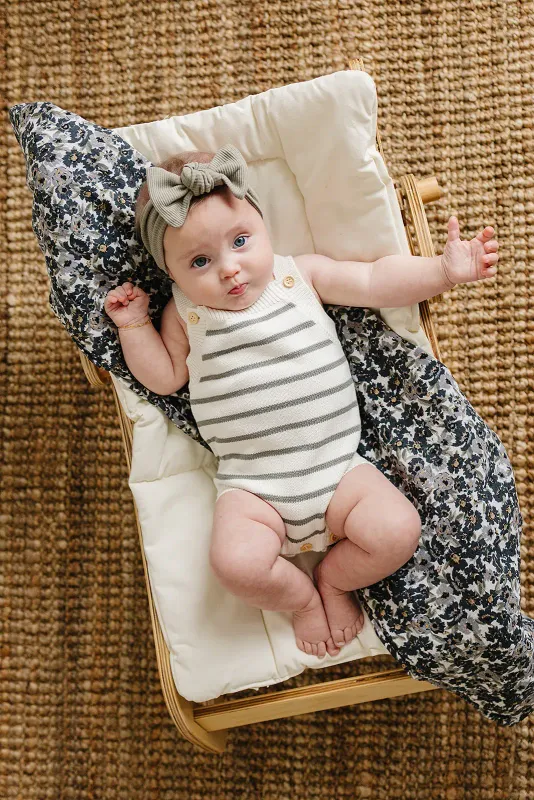 Stripe Knit Bubble Romper
