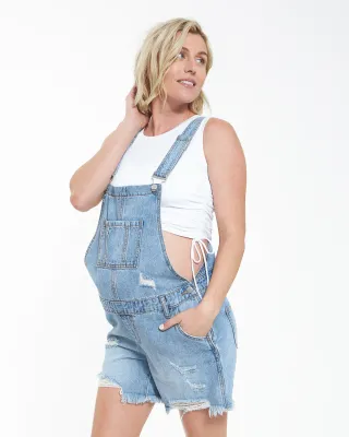 Denim Short Overalls